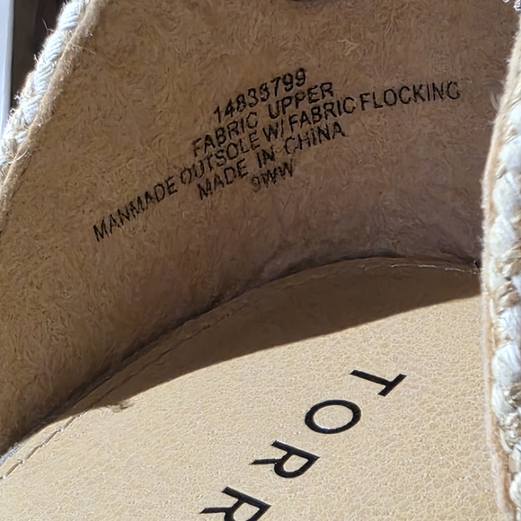 EUC Torrid Taupe Espadrille Wedge Sandals - Picture 12 of 15